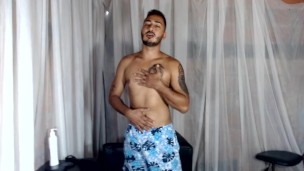 hot guy spills his cum