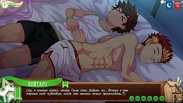 Scene 1 – Taiga jerked off behind a tree while Keitaro watched (Russian dub)