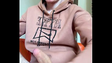 Stroking My Big Cock As Quietly As Possible While Parents Are Home